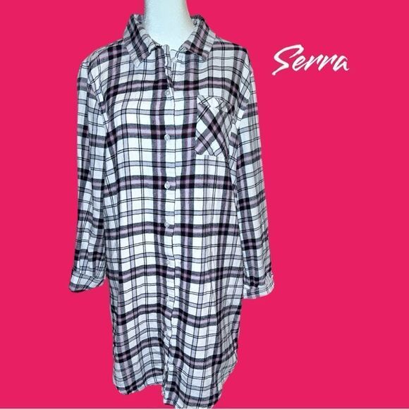 Serra new plaid flannel nightgown! - Picture 1 of 8
